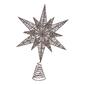 Kurt Adler 15.5-Inch Silver Glitter Wire 3D Star Treetop - image 5