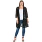 Plus Size 24/7 Comfort Apparel Knee Length Sheer Lace Cardigan - image 1