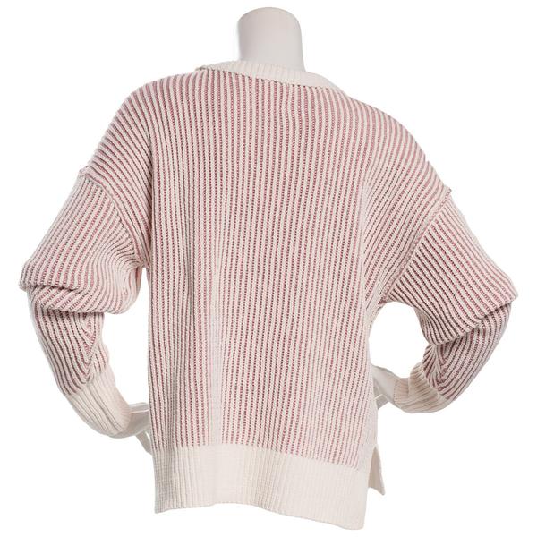 Juniors No Comment Matte Chenille Plaited Rib Pullover Sweater