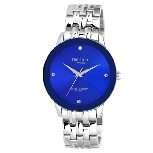 Mens Armitron Diamond Accented Watch - 20-4952BLSV