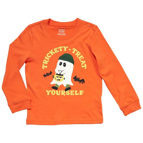 Toddler Boy Carters(R) Glow-in-the-Dark Trickety-Treat Graphic Tee - image 