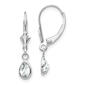 Gemstone Classics&#40;tm&#41; 14kt. Pear White Topaz Dangle Earrings - image 1