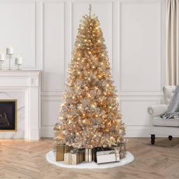 Puleo International 7.5ft. Pre-lit Rose Gold Tree