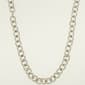 Wearable Art Rhodium Oval Link Necklace - image 1