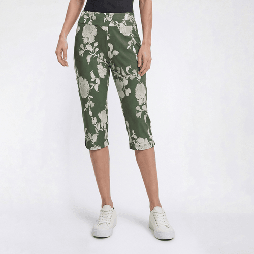 Petite Preswick & Moore(R) Pull On Floral Millennium Capris - image 