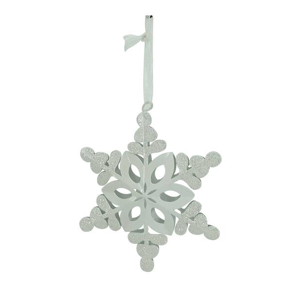 Metal 3D Snowflake Ornament - image 