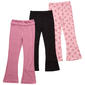 Girls (7-12) BTween(R) 3pk. Foldover/Rib/Bow Flare Leggings - image 1