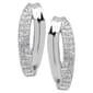 Gianni Argento Sterling Silver Double Row Half Hoop Earrings - image 1