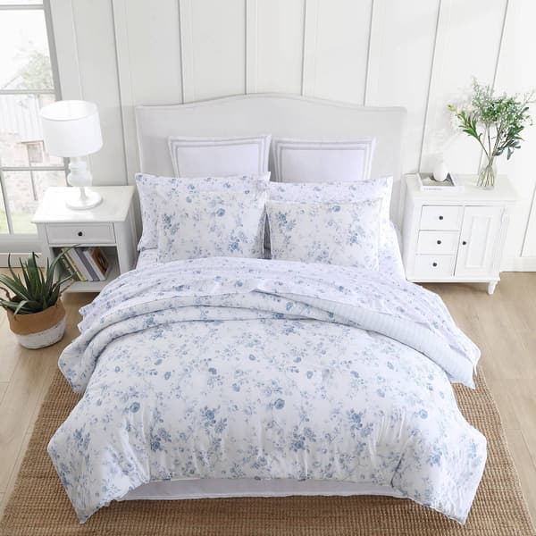 Laura Ashley Belinda Cotton Reversible Comforter Set