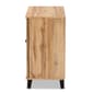 Baxton Studio Glidden Oak Brown Wood 2-Door Shoe Storage Cabinet - image 4