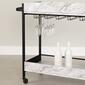 South Shore City Life Black Bar Cart w/Wine Glass Rack - image 3