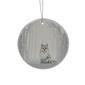 Northlight Seasonal 4in. Arctic Fox Disc Christmas Ornament - image 1
