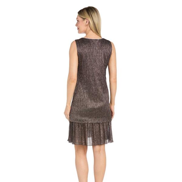 Petite R&M Richards Rhinestone Trim Jacket Dress