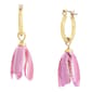 Betsey Johnson Garden Glam Tulip Huggie Hoop Earrings - image 2