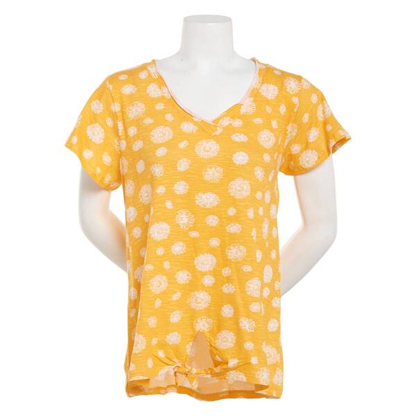 Womens The Sweatshirt Project Flutter Sleeve Top - Marigold - image 