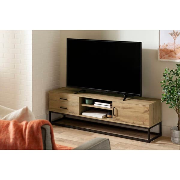South Shore Mezzy Nordik Oak TV Stand