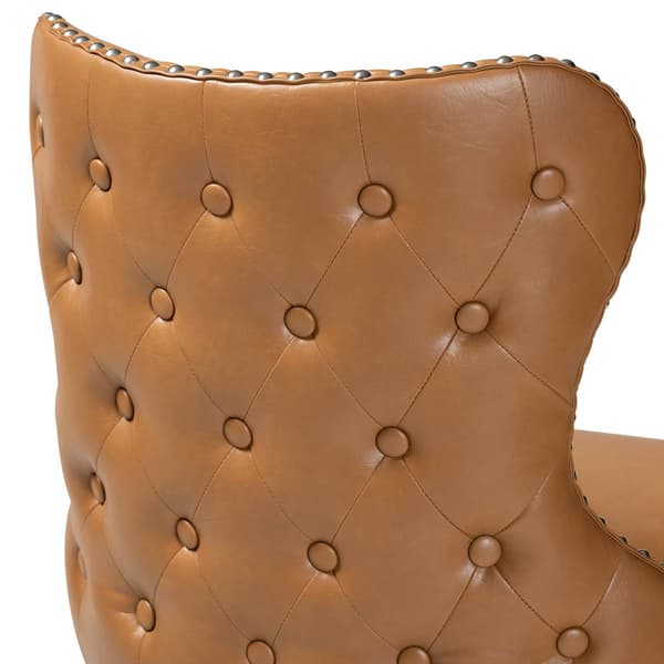 Baxton Studio Gradisca Faux Leather 2pc. Swivel Counter Stool Set