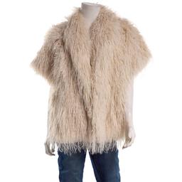 Womens Modena Long Hair Faux Fur Topper