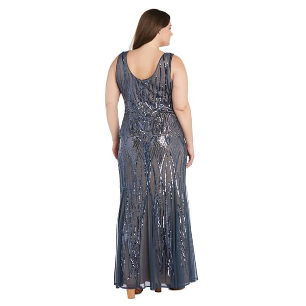 Plus Size R&M Richards Sweetheart Neck Embellished Sheath Gown