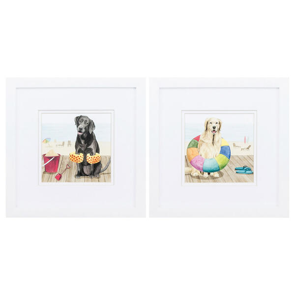 Propac Images&#40;R&#41; Let's Go Boardwalk Dog Wall Art - Set Of 2 - image 