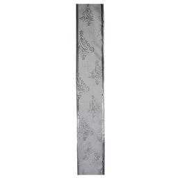 Northlight Seasonal 12pk. Silver Glitter Trees Wired Ribbon