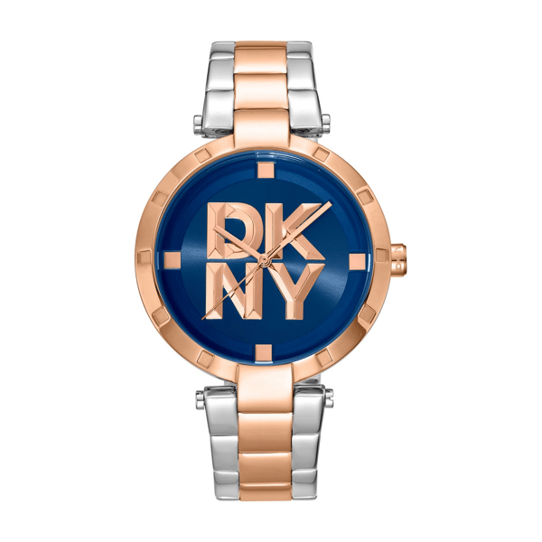 Womens DKNY Essential Logo Dark Blue Dial Watch - DK1L041M0095
