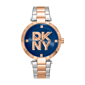 Womens DKNY Essential Logo Dark Blue Dial Watch - DK1L041M0095 - image 1