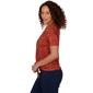 Petite Emaline Key Items Short Sleeve Abstract Tie Hem Blouse - image 4