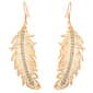 Jessica Simpson Pave Rhinestone Leaf Dangle Earrings - image 2