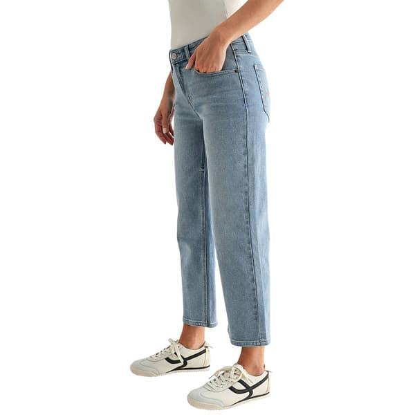 Womens CITY BLUES Dover Cropped Straight Leg Jeans