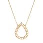 Gold Classics(tm) Teardrop Station on Forzantina Chain Necklace - image 1