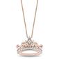 Enchanted by Disney Rose Gold Majestic Crown Pendant Necklace - image 1