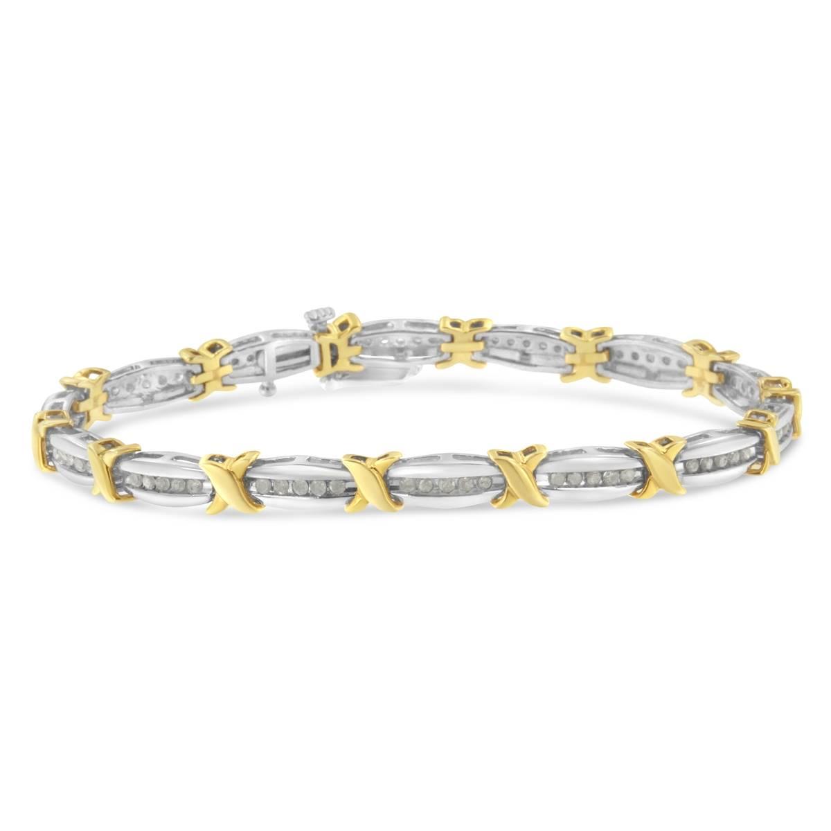 Diamond Classics™ Sterling Silver X-Link Tennis Bracelet