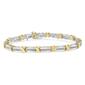 Diamond Classics&#40;tm&#41; Sterling Silver X-Link Tennis Bracelet - image 1