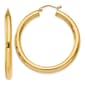 Gold Classics(tm) 14kt. Glossy Gold 40mm Hoop Earrings - image 1