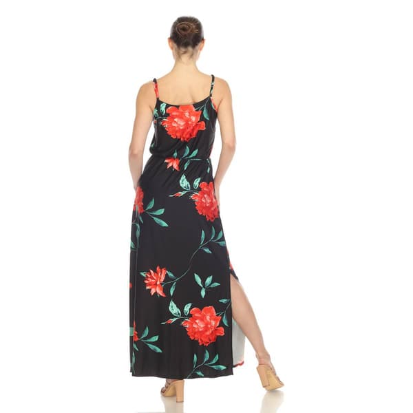 Womens White Mark Floral Strap Maxi Dress