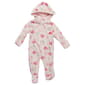 Baby Girl (3-9M) Little Beginnings Heart Hooded Fleece Pram - image 1