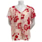 Womens Sara Michele Tulip Sleeve Chiffon Layered Blouse - image 1