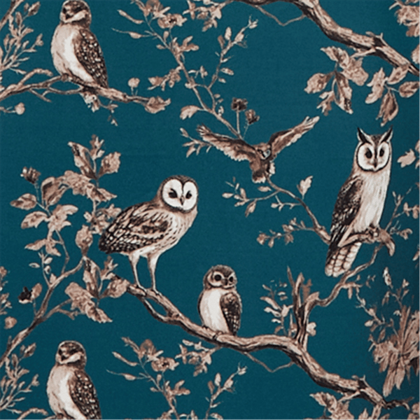 Womens Emaline Key Items 3/4 Sleeve Boat Neck All Over Owl Tee