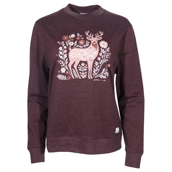 Womens Mountain & Isles Graphic Cvc Crewneck Sweatshirt