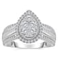 Diamond Classics™ White Gold 1ctw. Diamond Cluster Bridal Ring - image 3