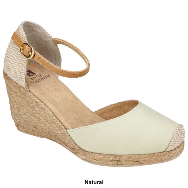 Womens White Mountain Mamba Wedge Espadrilles Sandals