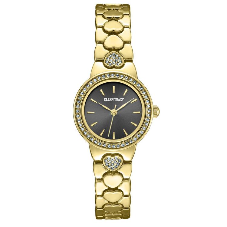 Womens Ellen Tracy Yellow Gold-Tone Bracelet Watch - ET5482GD
