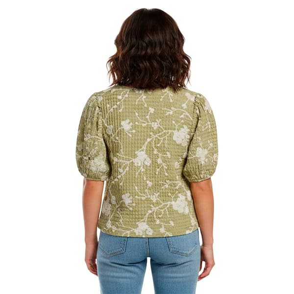 Petite Zac & Rachel Embroidered Floral Balloon Sleeve Blouse
