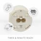 Melted Matte Moving Flame Pillar Candle - 6.5in. - image 2