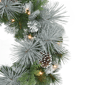 Puleo International Pre-Lit Flocked Wreath with Pinecones - image 4