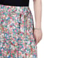 Womens NY Collection Pull On Side Tie Skirt - Floral Blue/Pink - image 3