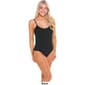 Juniors YMI&#174; Solid Ribbed One Piece Swimsuit - image 3