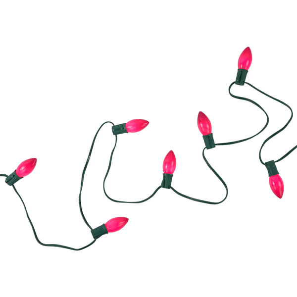 Northlight 25ct. Pink Opaque C7 Christmas String Lights