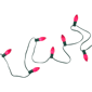 Northlight 25ct. Pink Opaque C7 Christmas String Lights - image 3